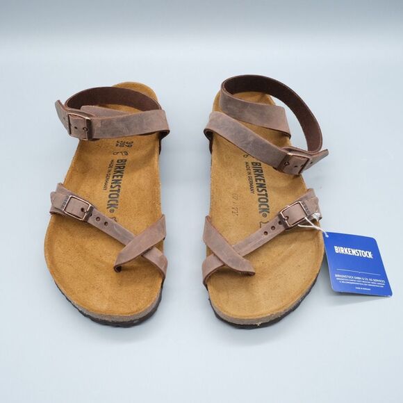 Birkenstock Shoes - Birkenstock Yara Habana Sandals Women's Size 39 US Size 8 Oiled Leather NWT